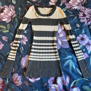 Pink Republic small grey stripped sweater